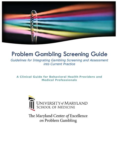 Problem Gambling Screening Guide.